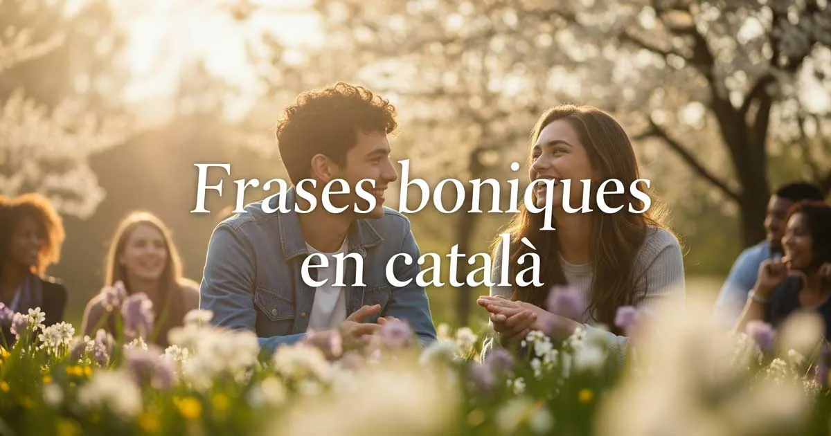 Frases bonitas en catalán para dedicar con el corazón