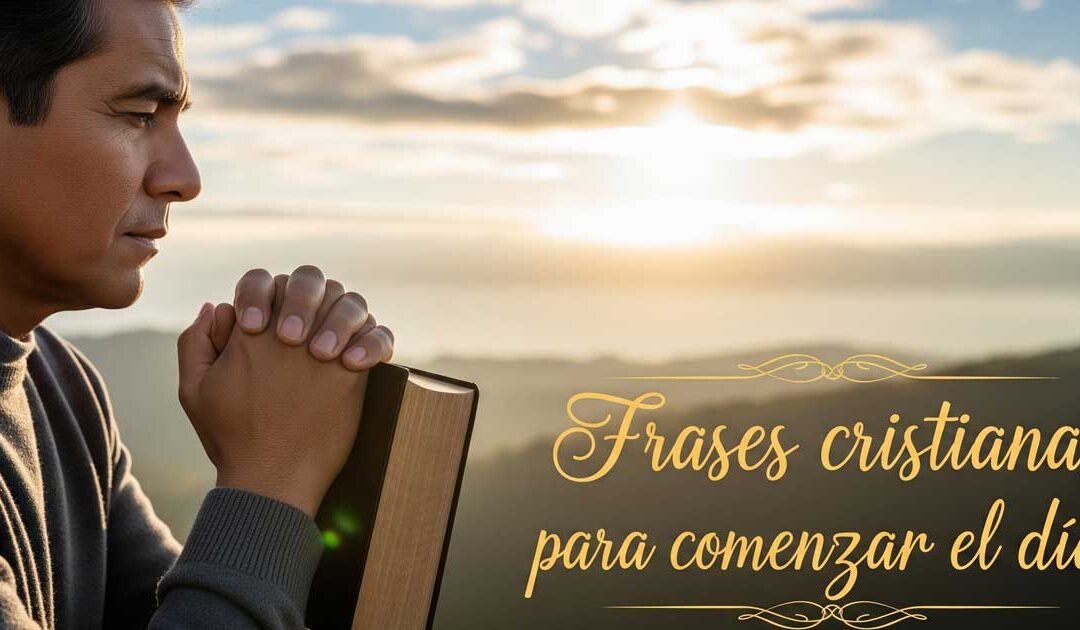 Frases cristianas para comenzar el día