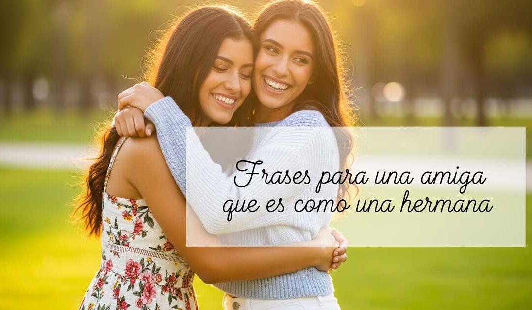 Frases para una amiga que es como una hermana