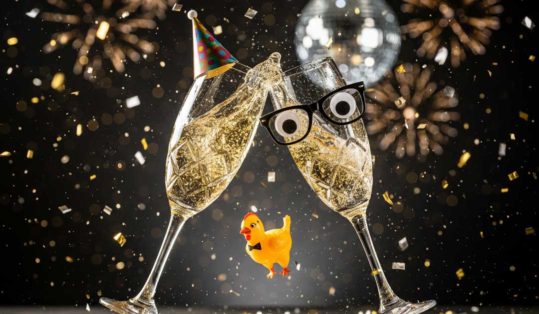 Frases para felicitar el año Nuevo graciosas